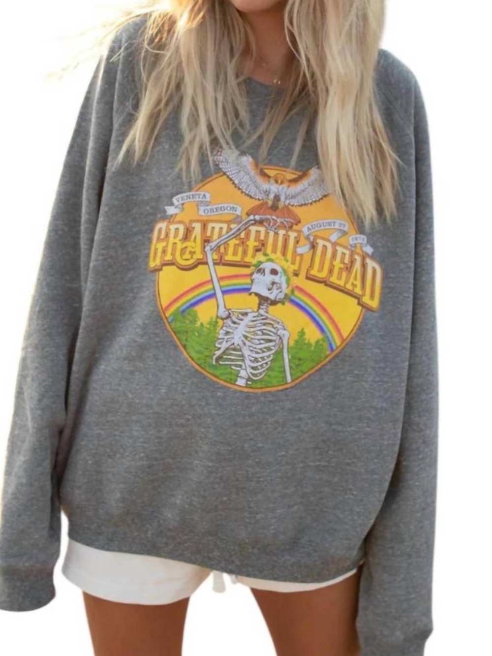 People of Leisure Sweatshirt The Grateful Dead Crewneck in Grey